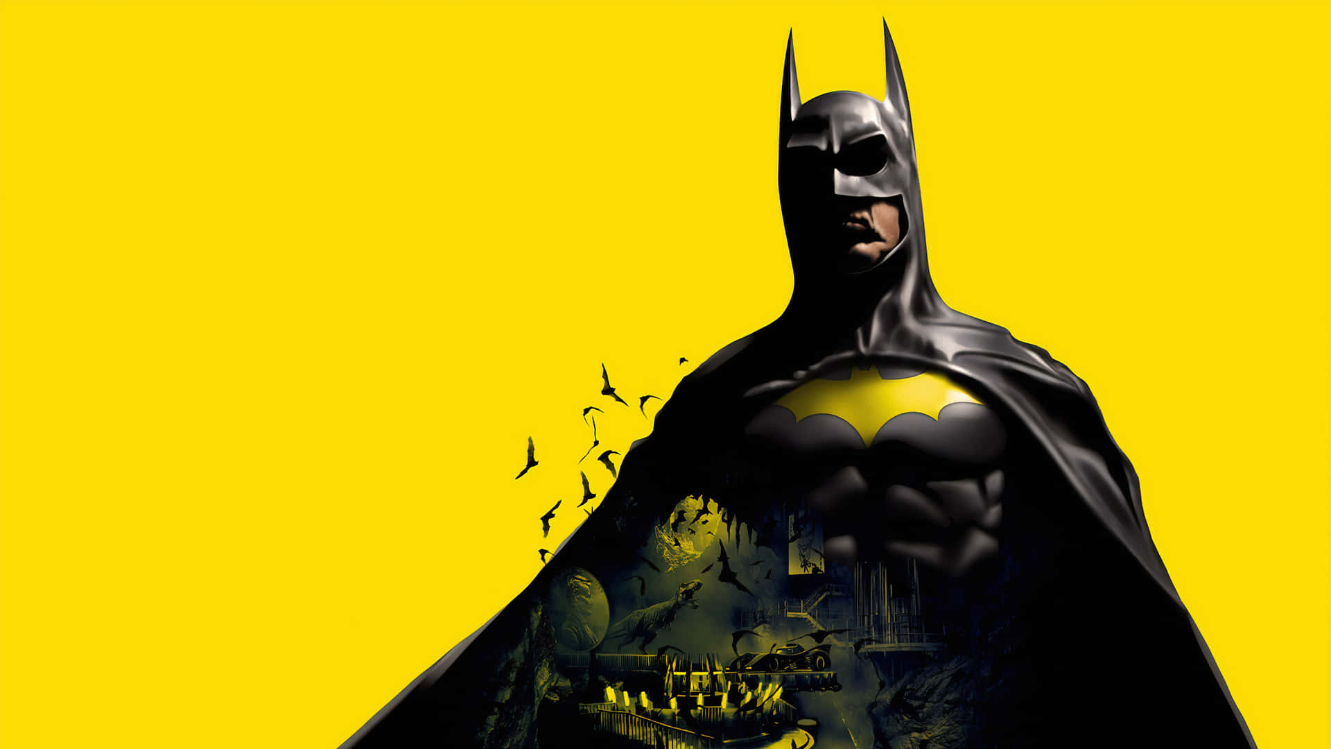 Yellow 3d Batman Ipad Wallpaper