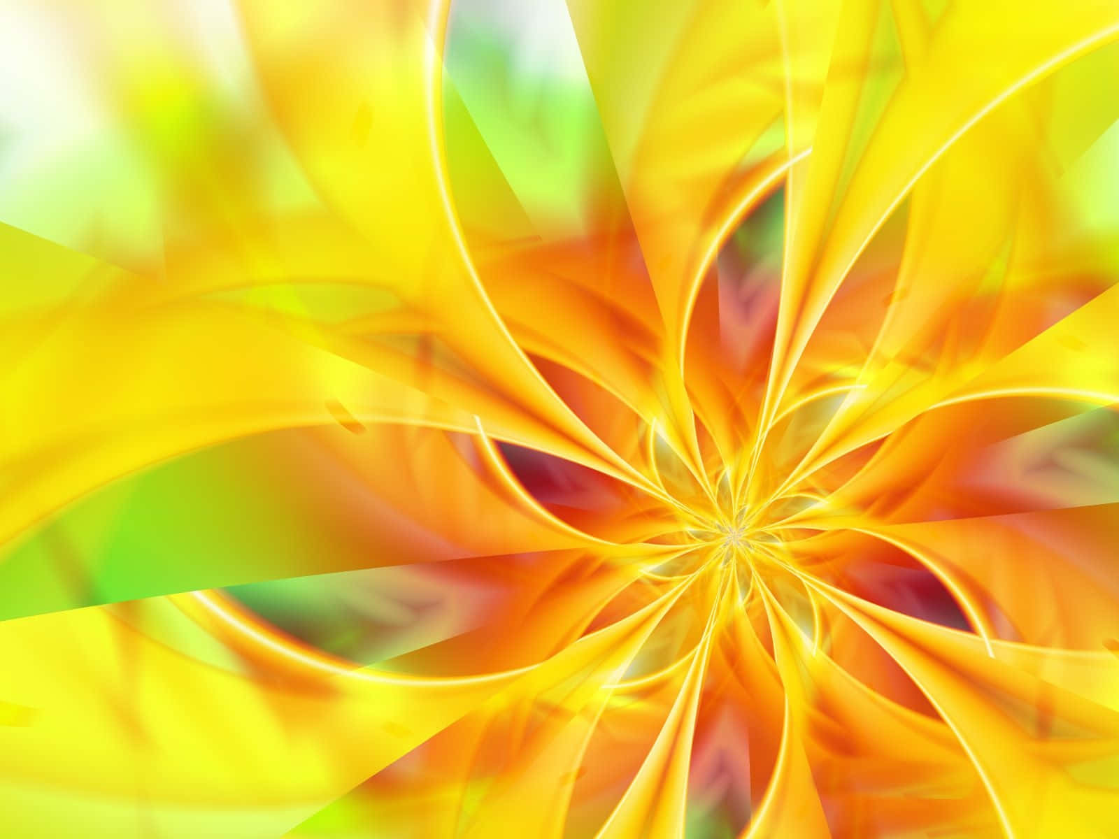 Vibrant Yellow Abstract Pattern Wallpaper