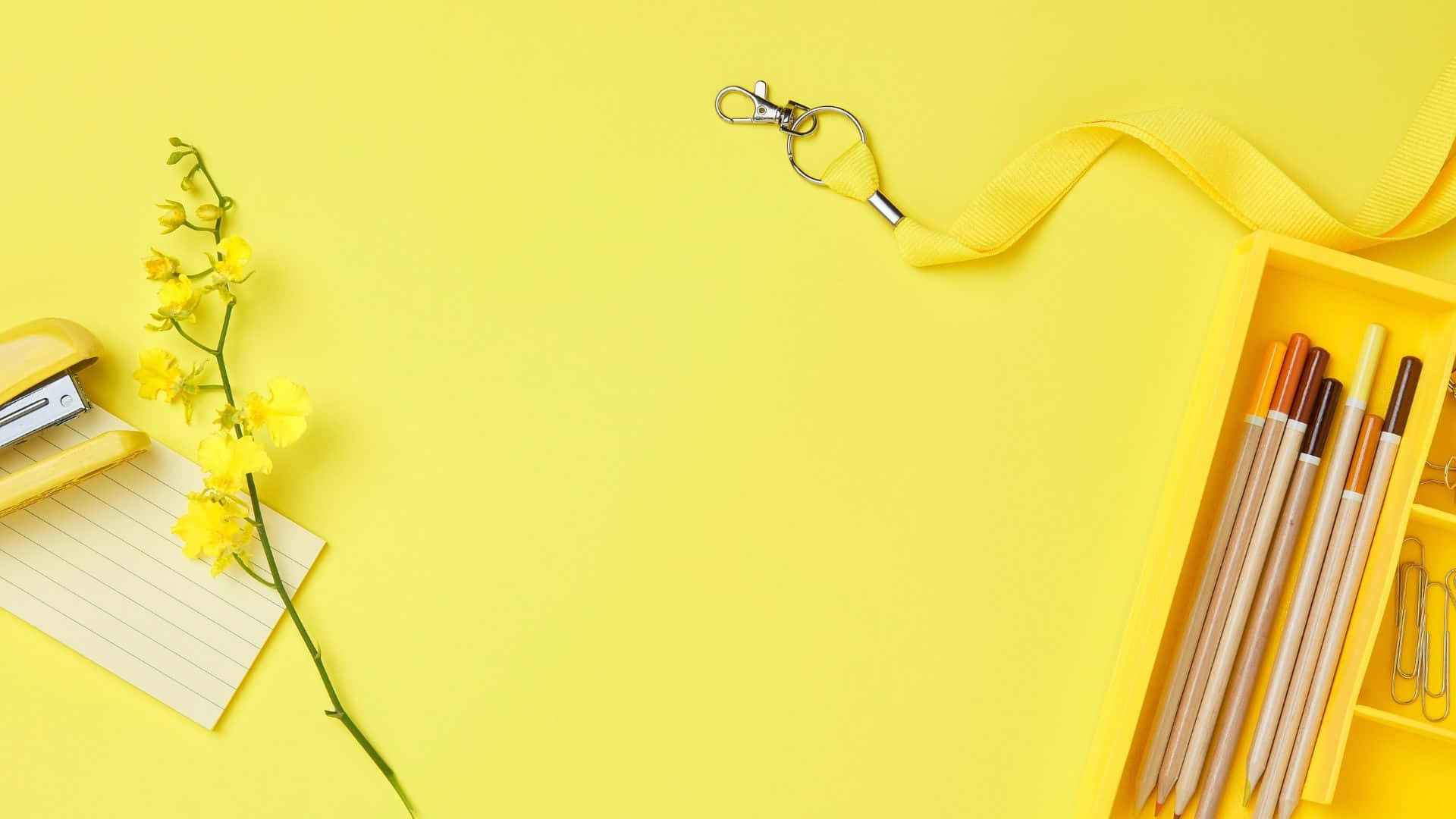 Brighten your day with this yellow aesthetic background