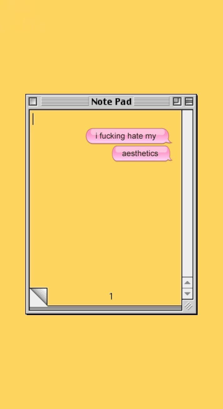 Yellow Aesthetic Bubble Chat