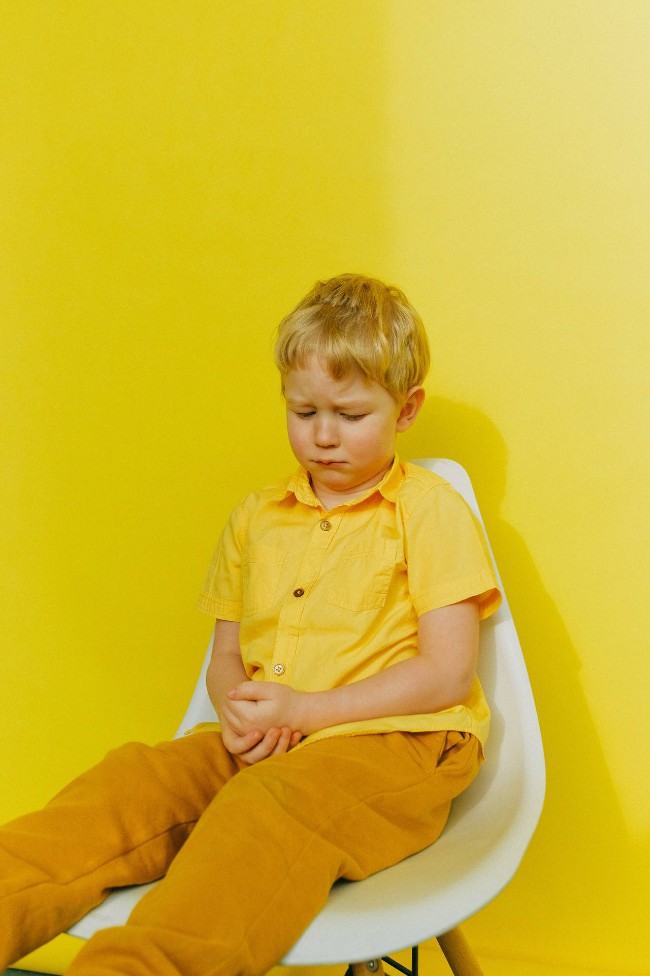 Yellow Aesthetic Crying Sad Boy