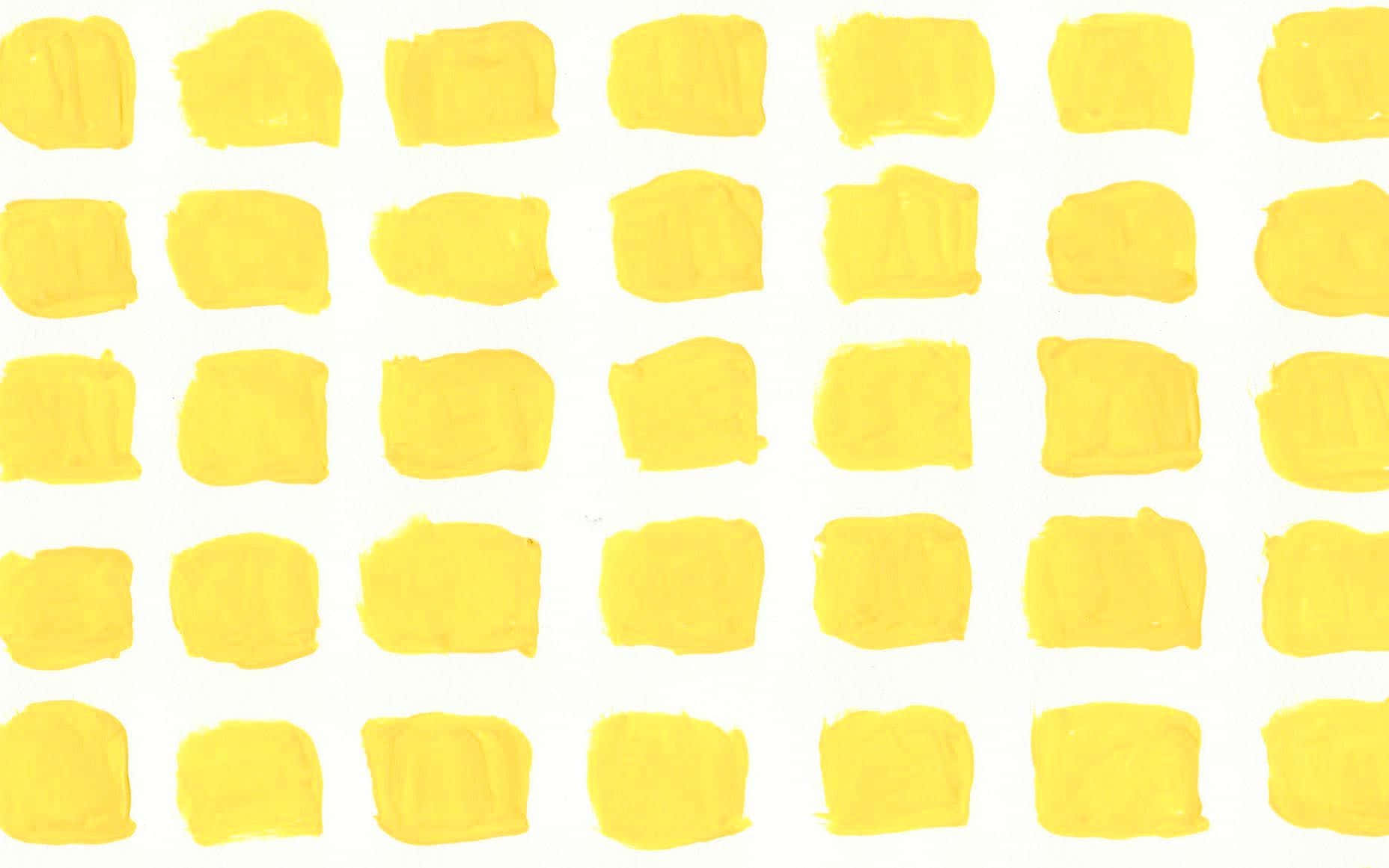 Gelbesästhetisches Desktop-hintergrundbild Mit Farbmuster Wallpaper
