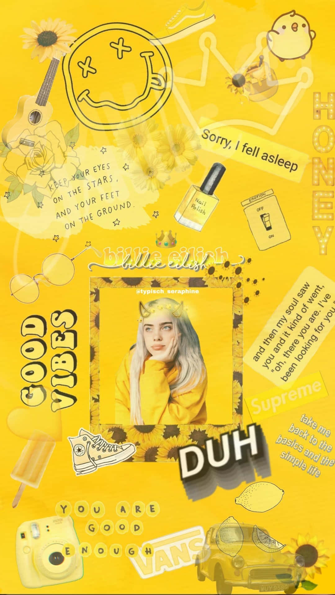 Verleihensie Ihrem Gerät Mehr Glanz Mit Diesem Wunderschönen Ästhetischen Gelben Hintergrundbild Für Ihr Iphone. Wallpaper