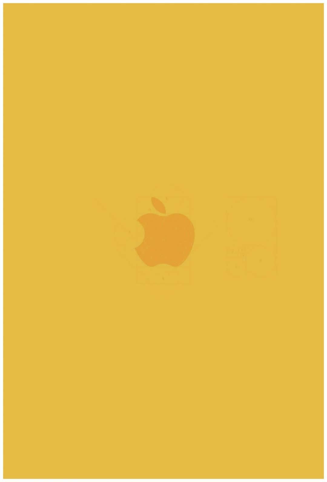 Njutav Soliga Yellow Aesthetic Vibbar Med Iphone Som Bakgrundsbild. Wallpaper