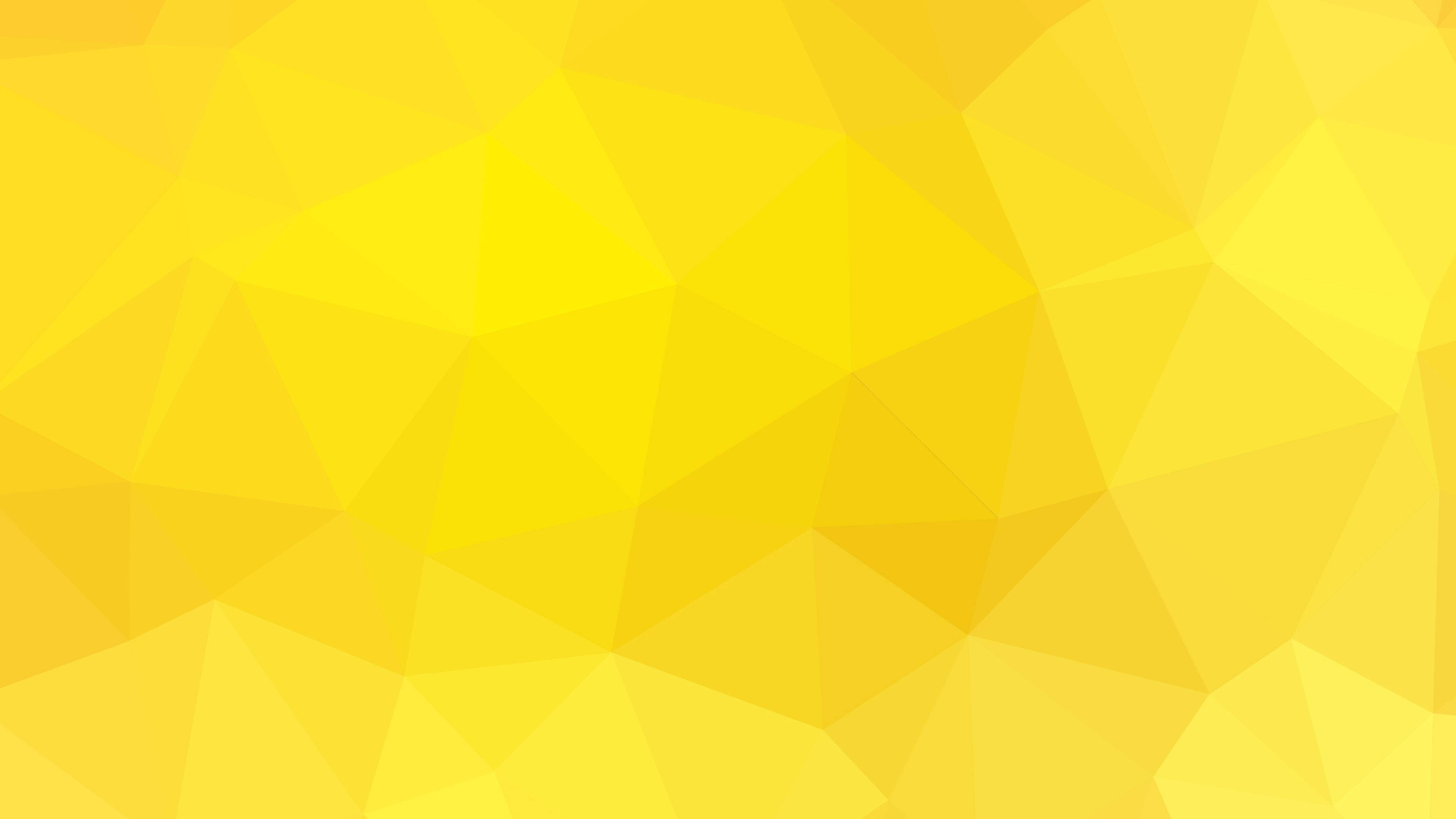 Yellow Aesthetic Laptop Geometric Pattern Wallpaper