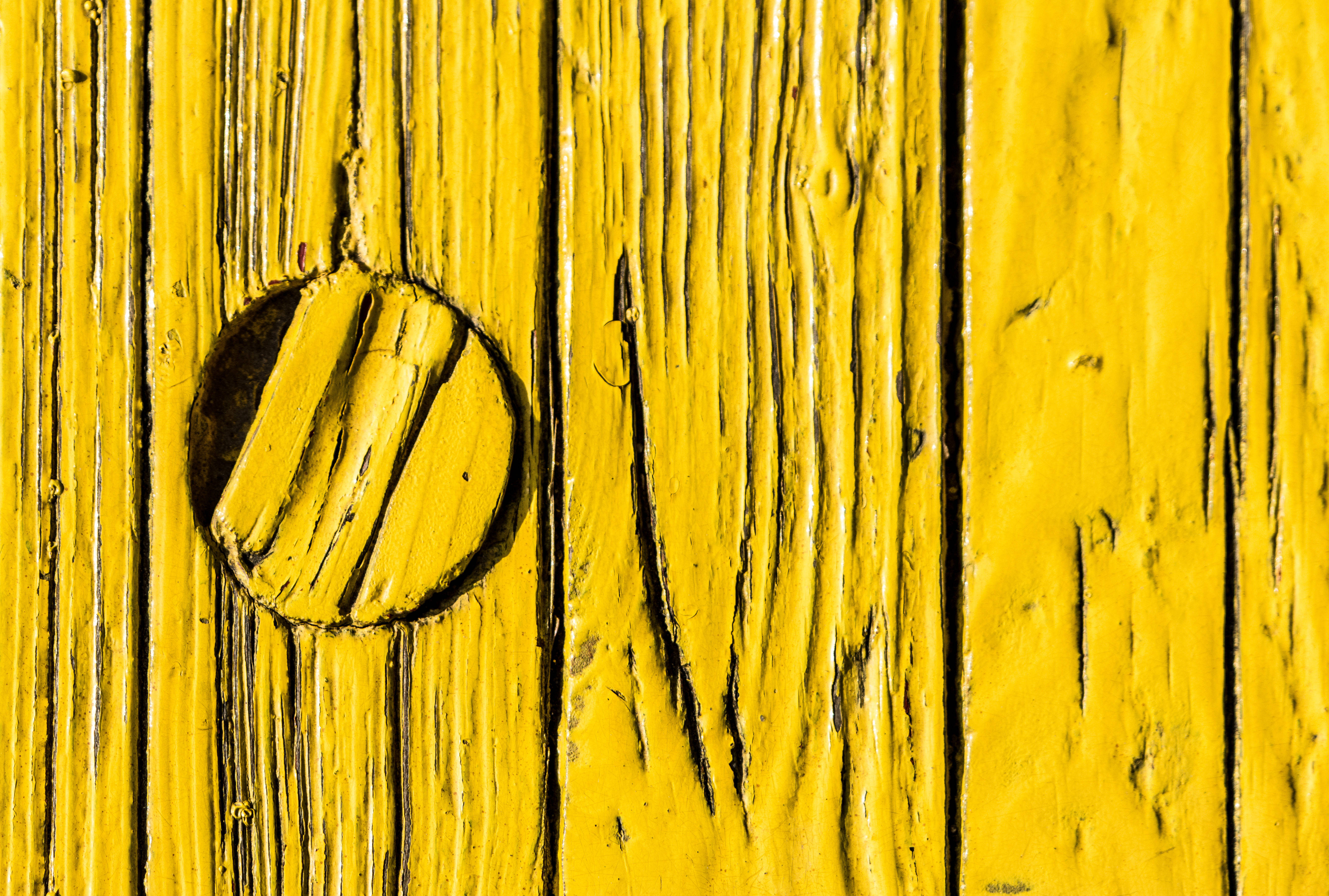 Yellow Aesthetic Laptop Wooden Planks Wallpaper