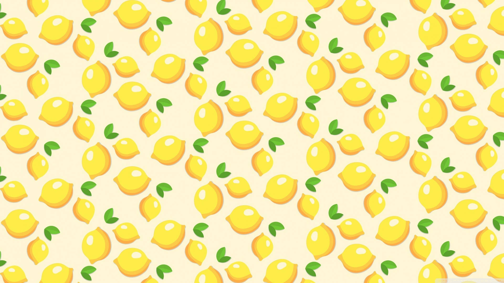 Gul æstetisk citron collage til computer og mobil Wallpaper