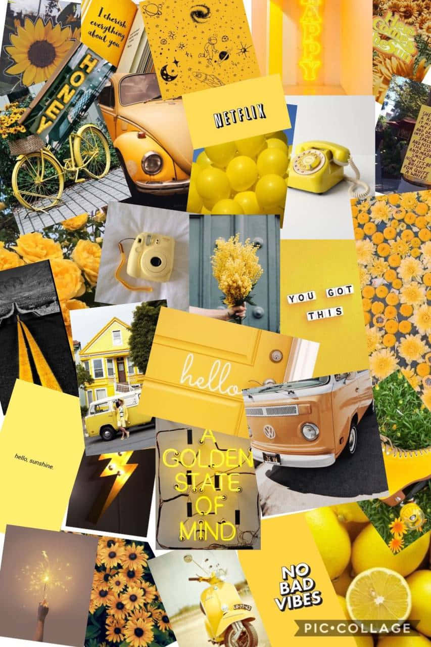 Create the perfect Yellow Aesthetic for your phone Wallpaper