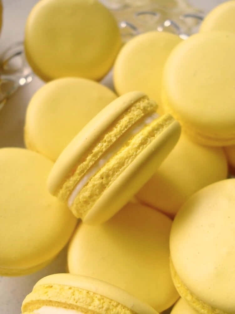 Yellow Macaron Aesthetic Picture