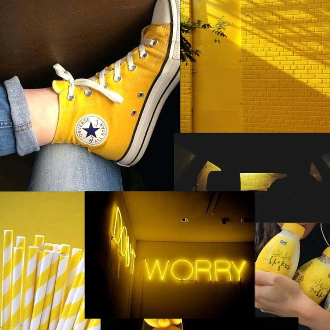 Yellow Aesthetic Collage Pictures
