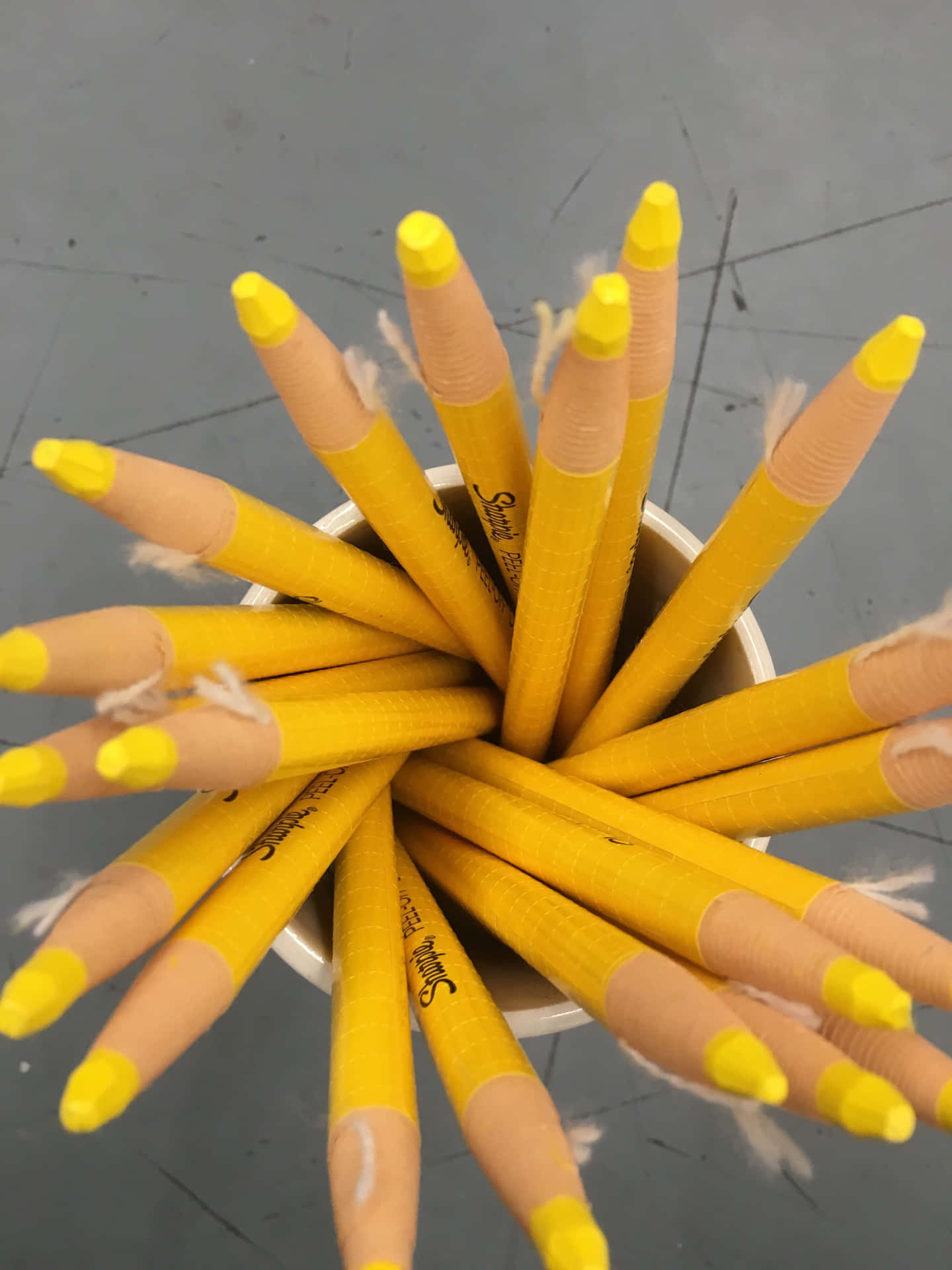 Gul Pencils Æstetisk Billede