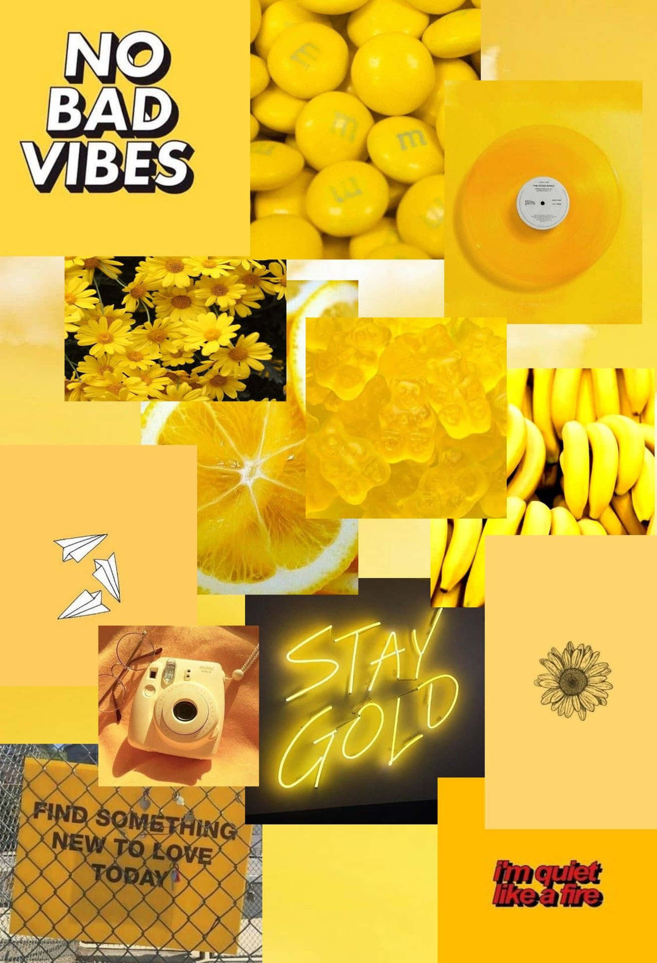 Lys op din dag med et udslag af solrig gul Wallpaper