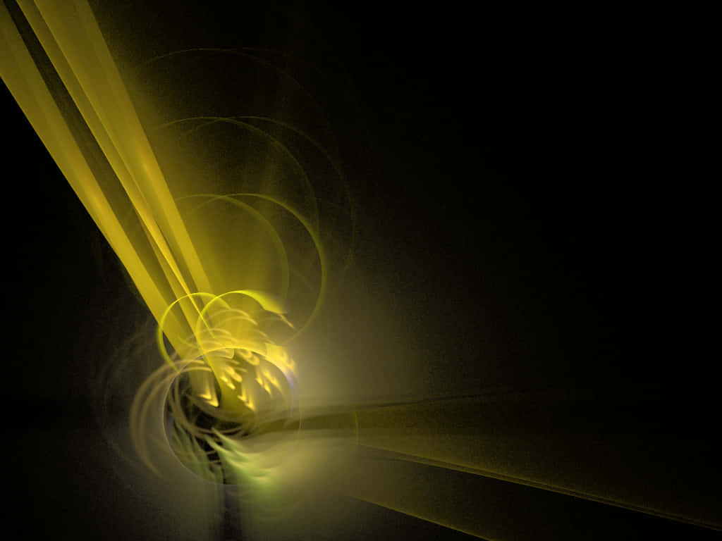 A vibrant yellow and black abstract background