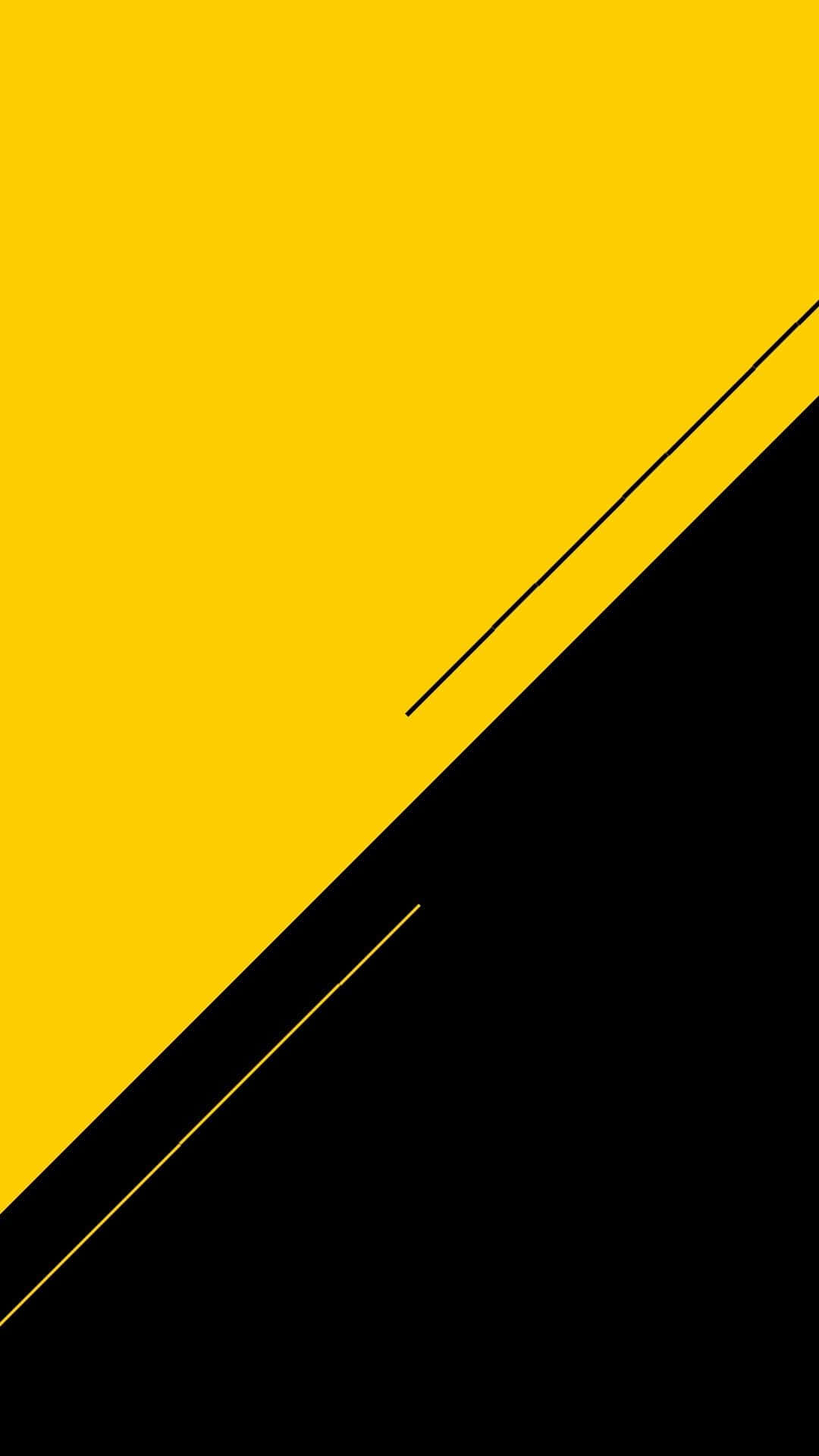 Vibrant Yellow and Black Contrasting Background