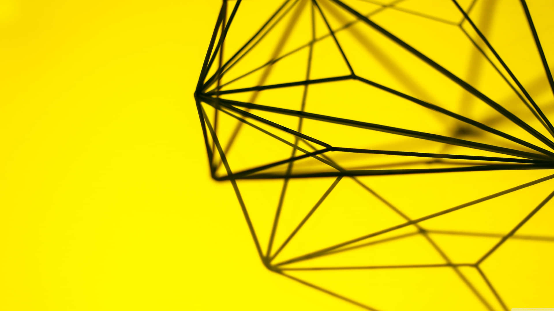 Bright yellow and black abstract background