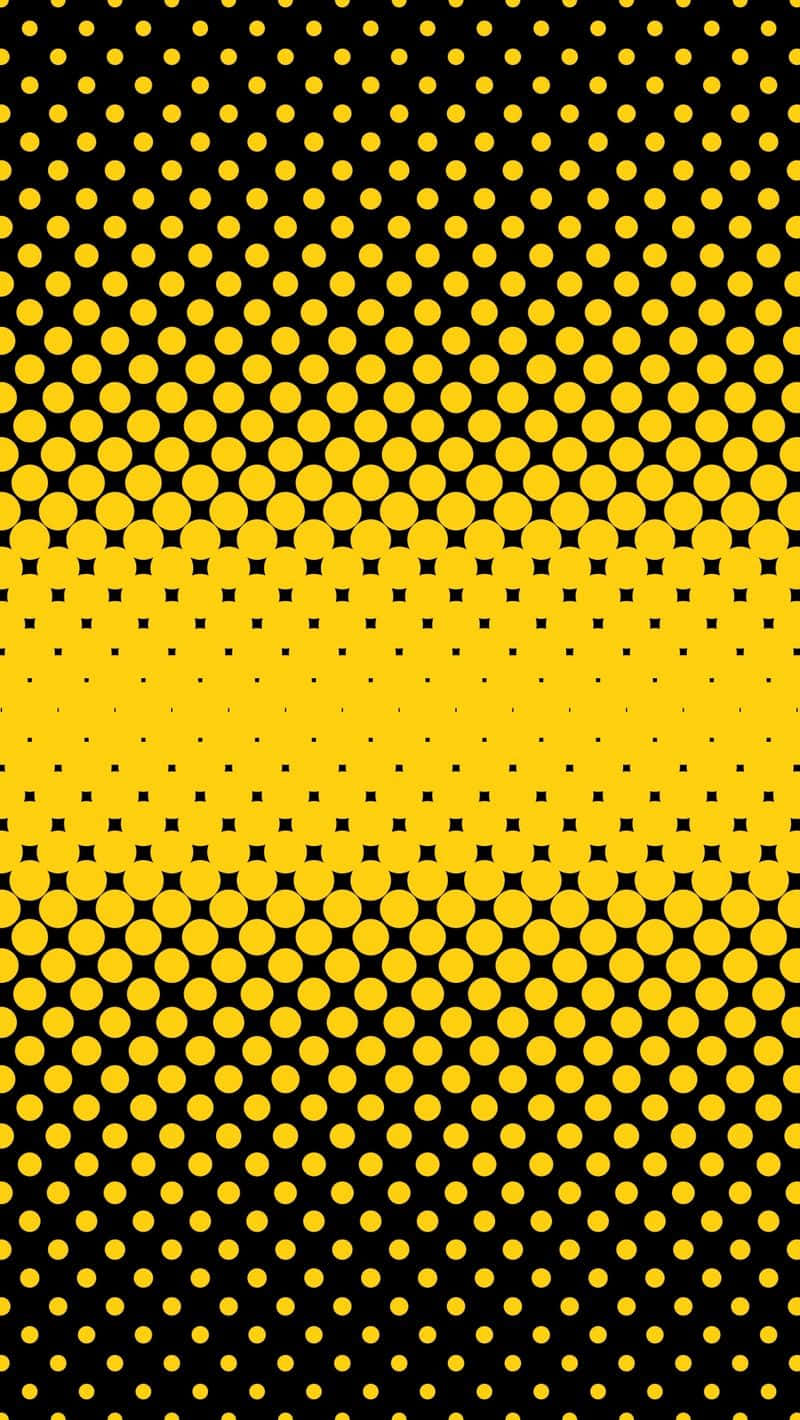 Vibrant Yellow and Black Patterned Background