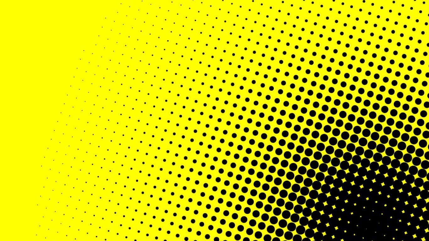 A Yellow And Black Halftone Background