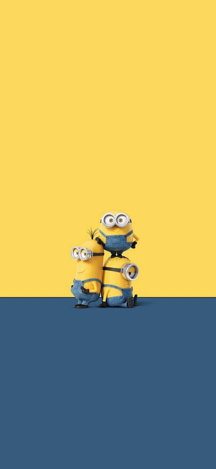 Yellow And Blue Despicable Me Minion Iphone Wallpaper