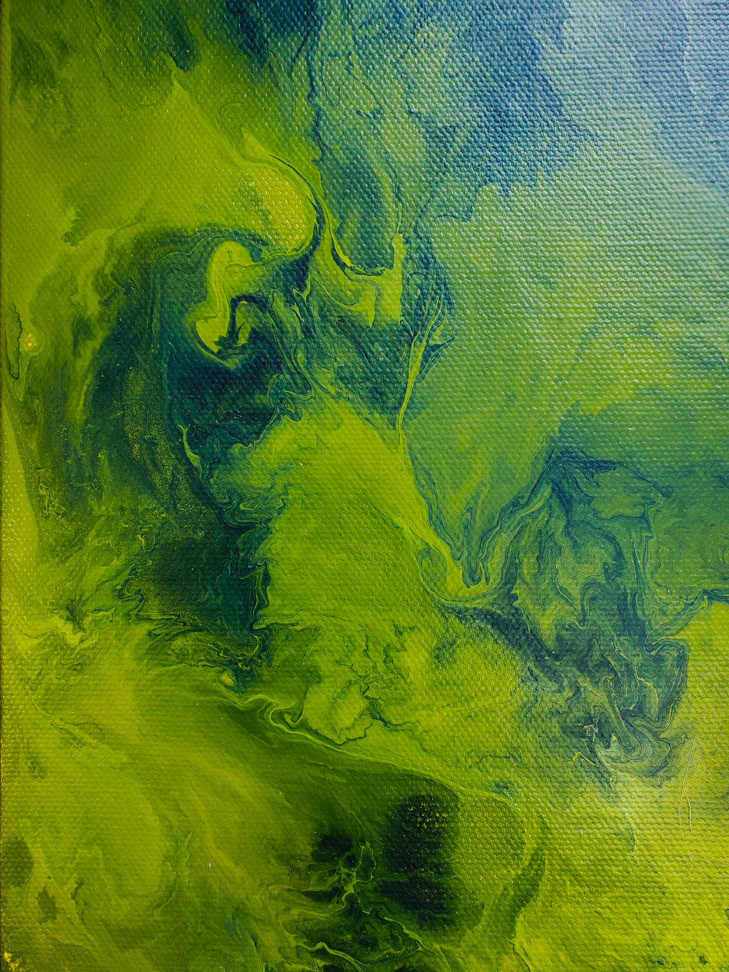 Yellow And Dark Green Aesthetic Wallpaper