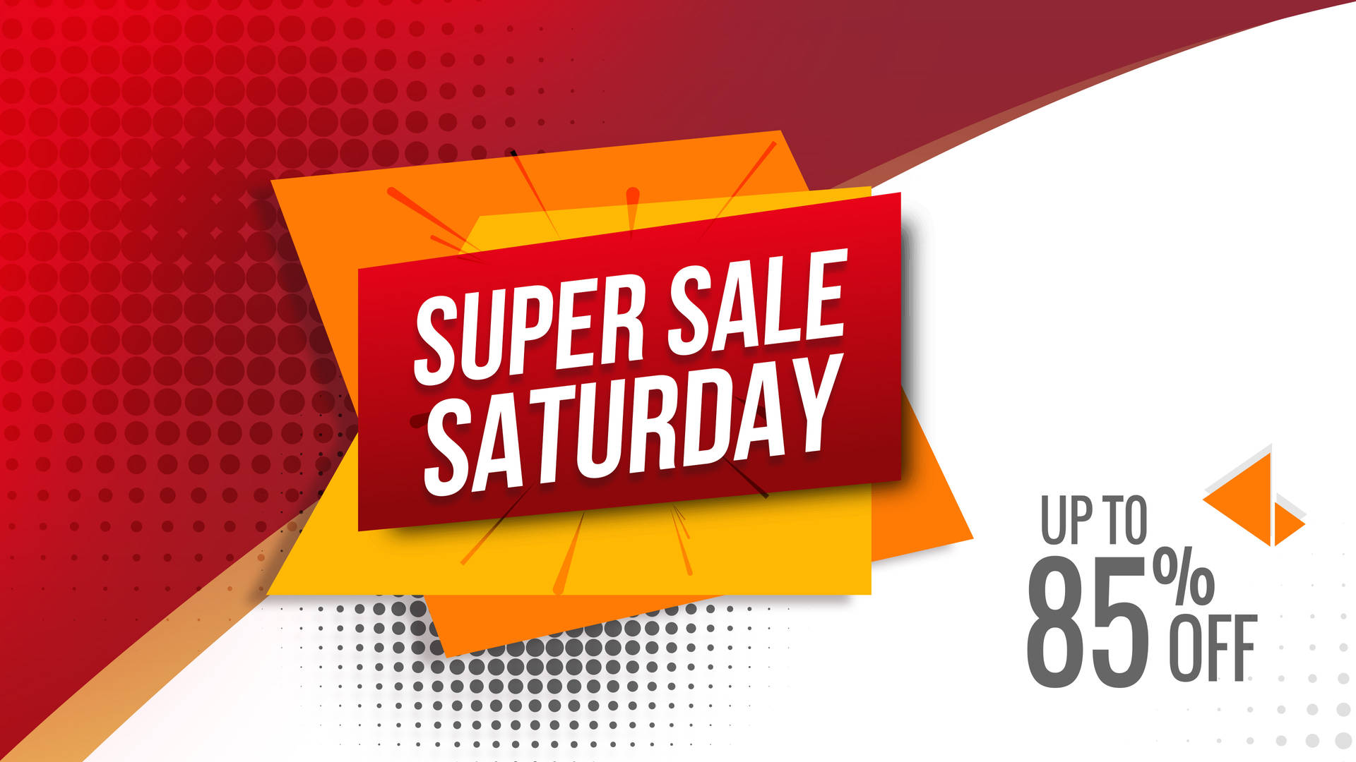 Yellow And Red Super Saturday Sale
