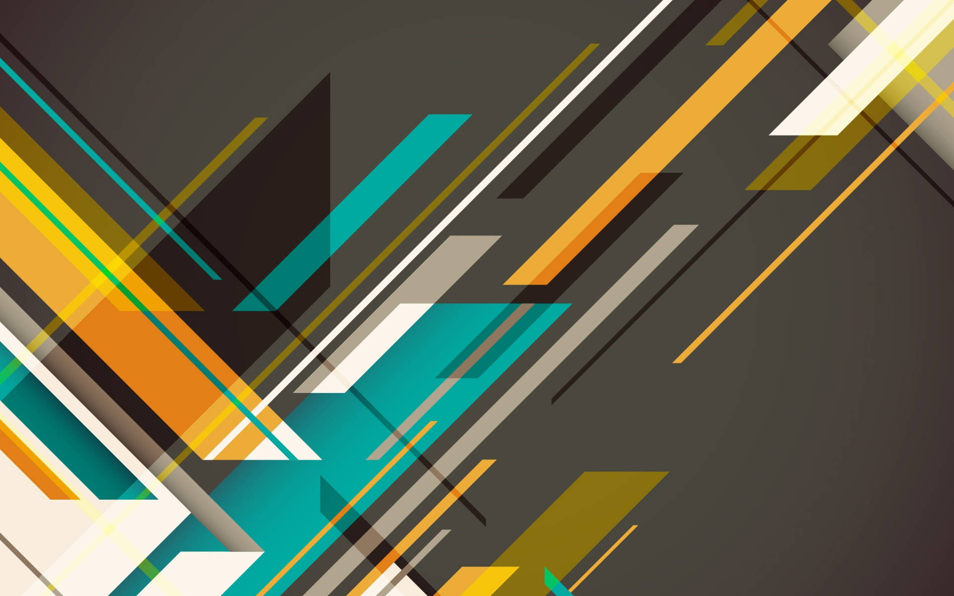 Yellow And Teal Abstract Presentation