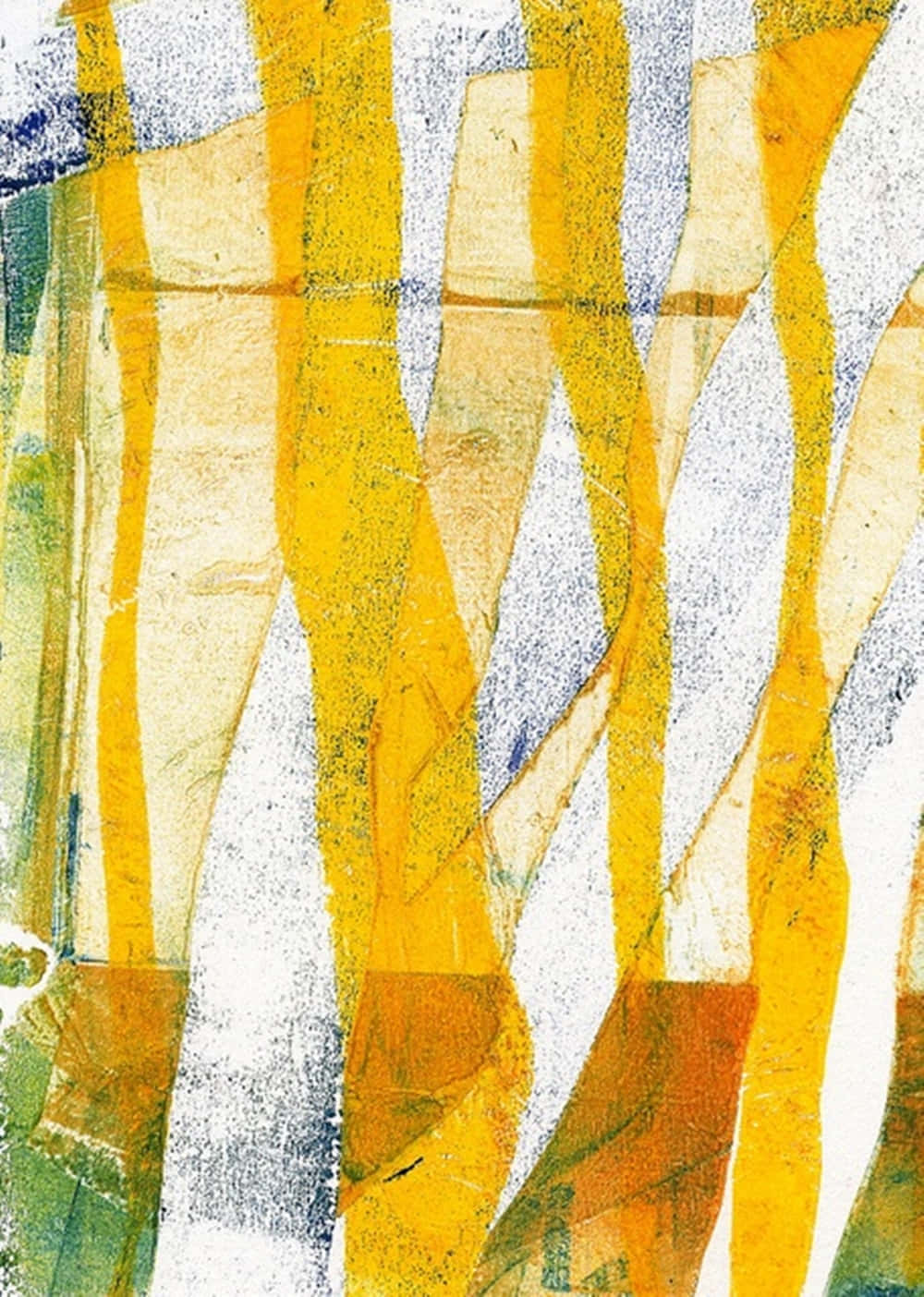 Vibrant Yellow Abstract Art Wallpaper Wallpaper