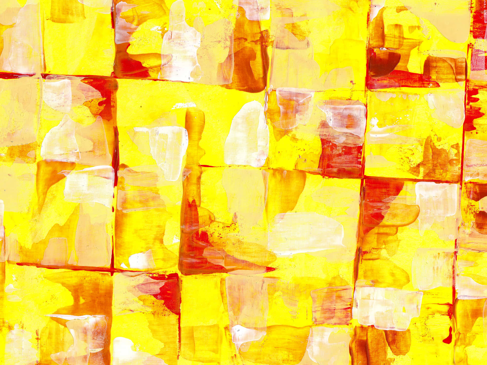 Vibrant Yellow Art Explosion Wallpaper