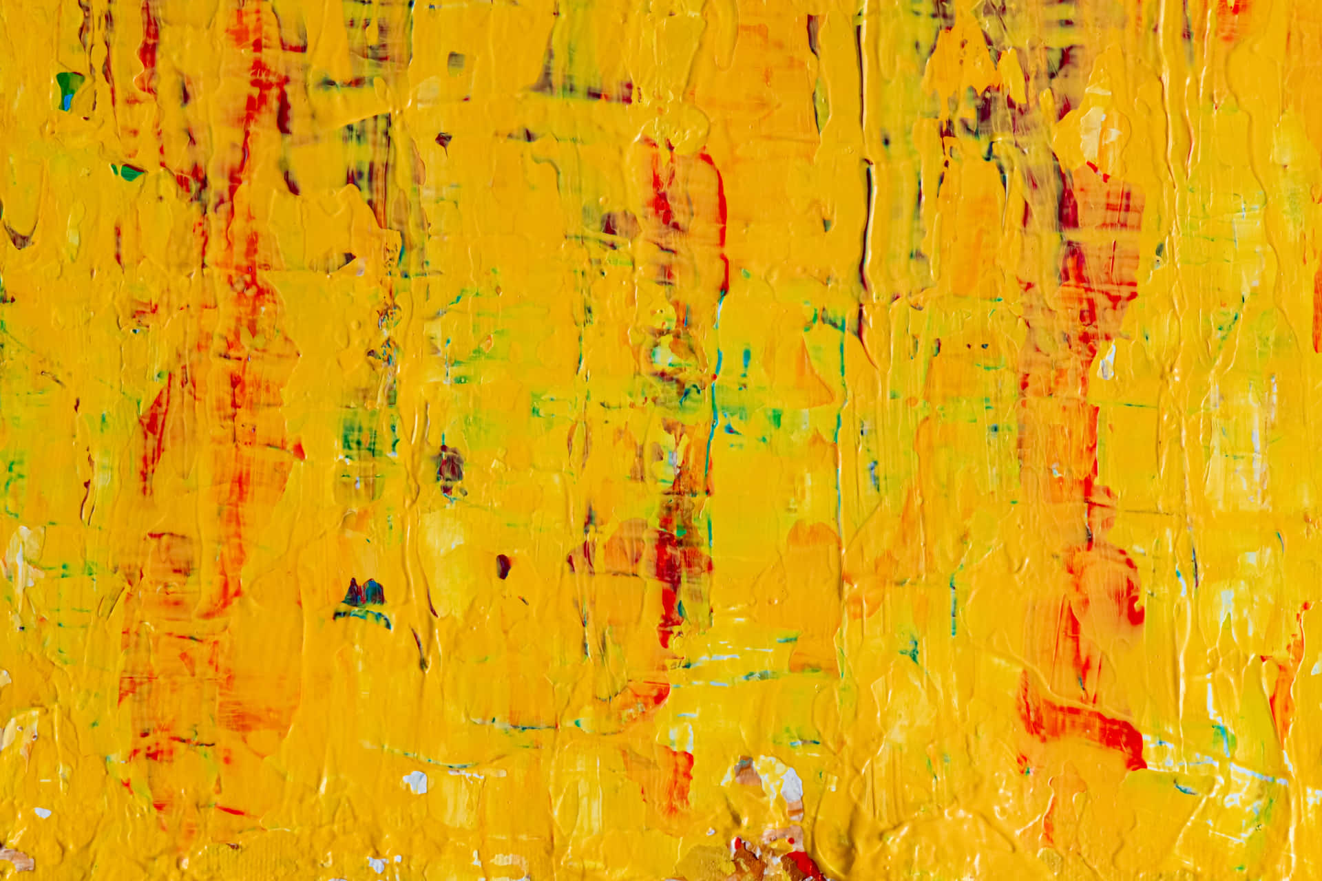 Mesmerizing Yellow Abstract Art Wallpaper