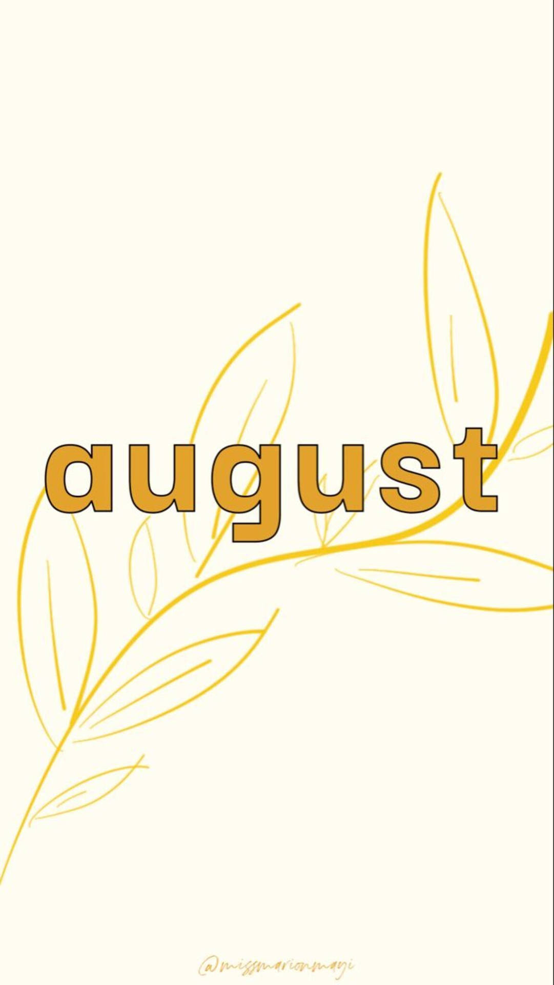 The golden hue of August Wallpaper