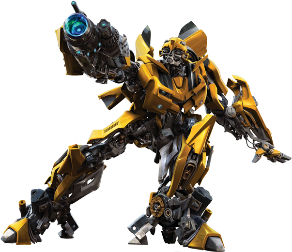 Yellow Autobot Warrior PNG