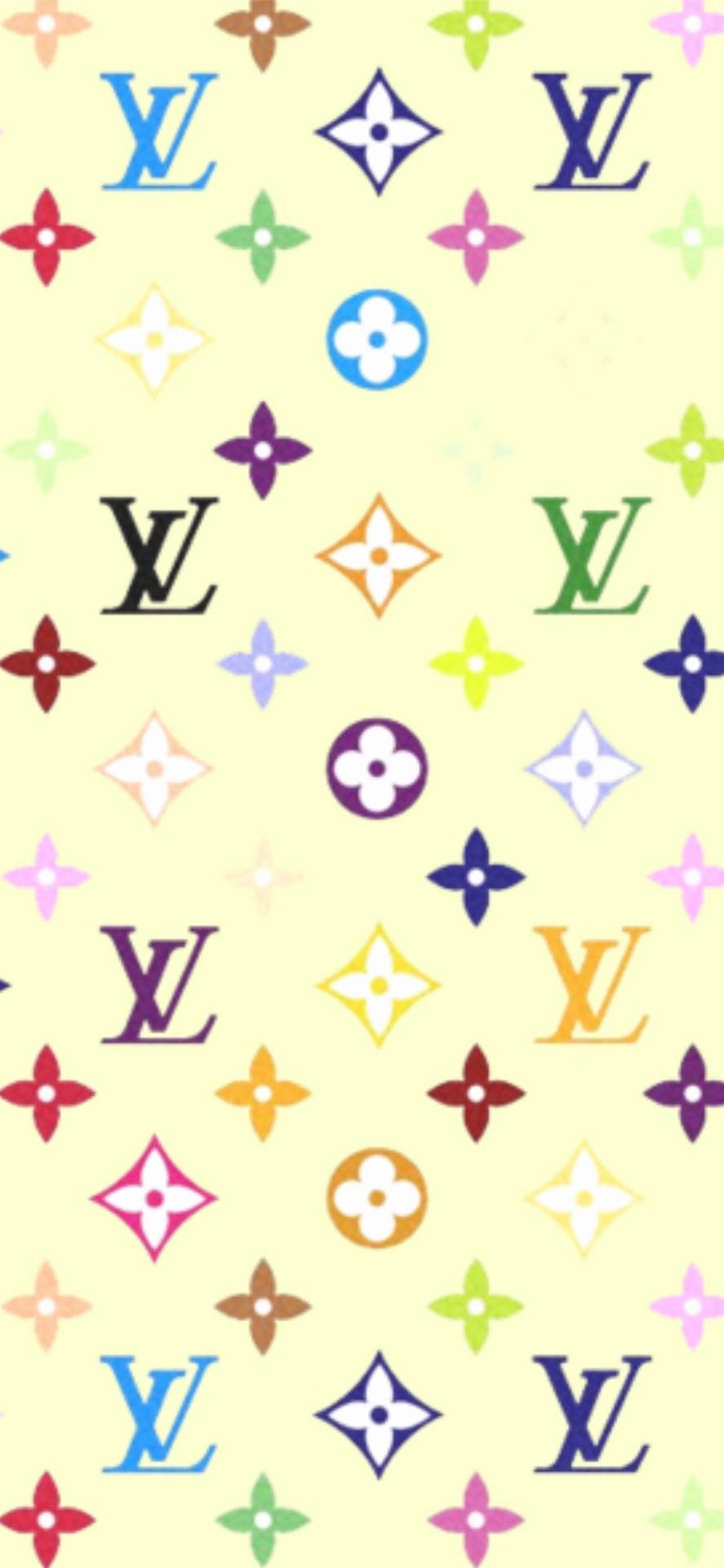 Yellow Background Louis Vuitton Phone Background