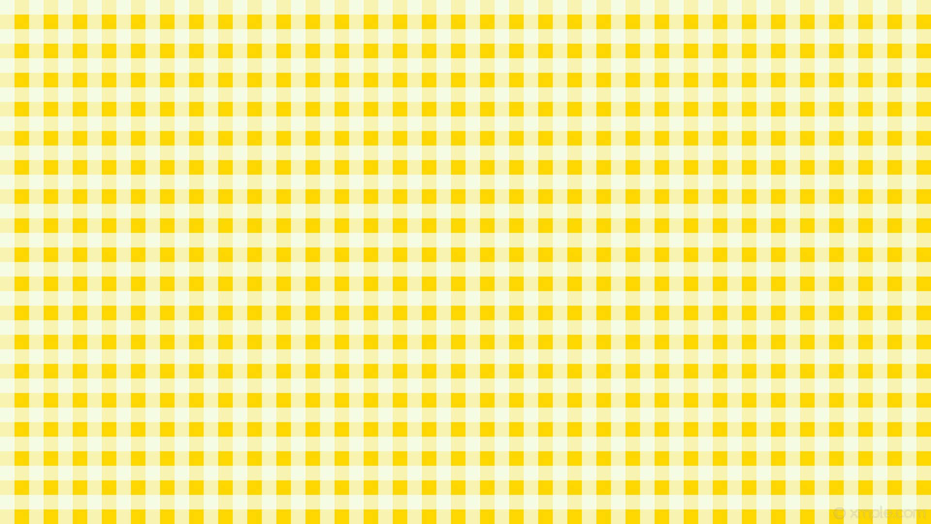 Plaid Pattern Yellow Background