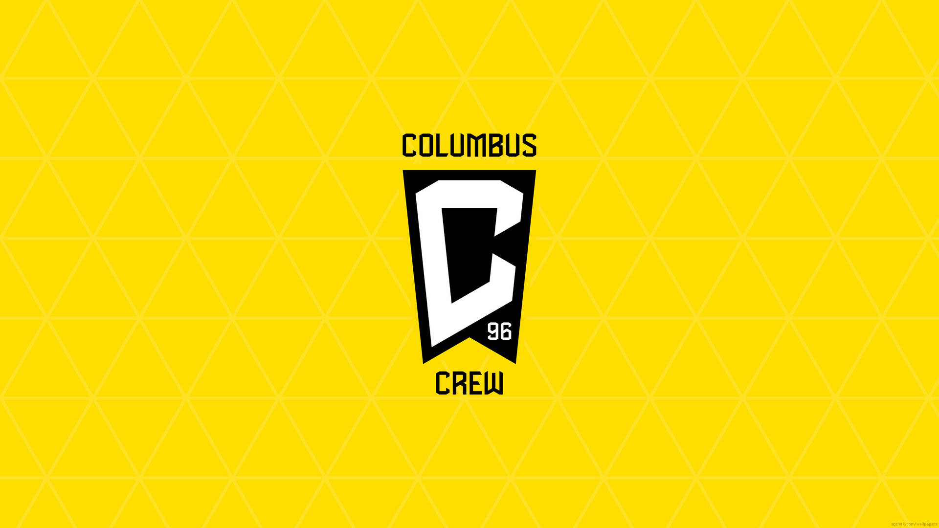 Yellow Background The Logo Of Columbus Crew Background