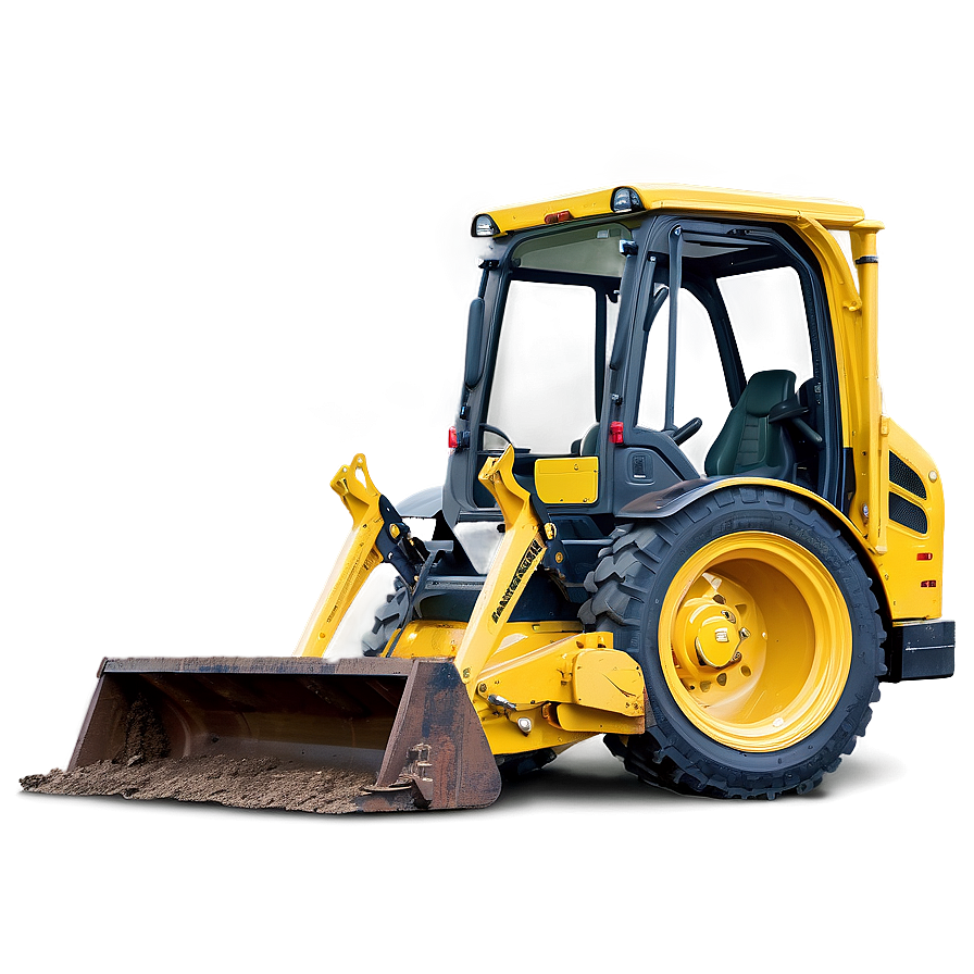 Yellow Backhoe Construction Png Fnf PNG