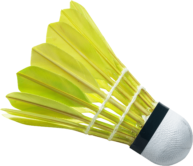 Yellow Badminton Shuttlecock.png PNG