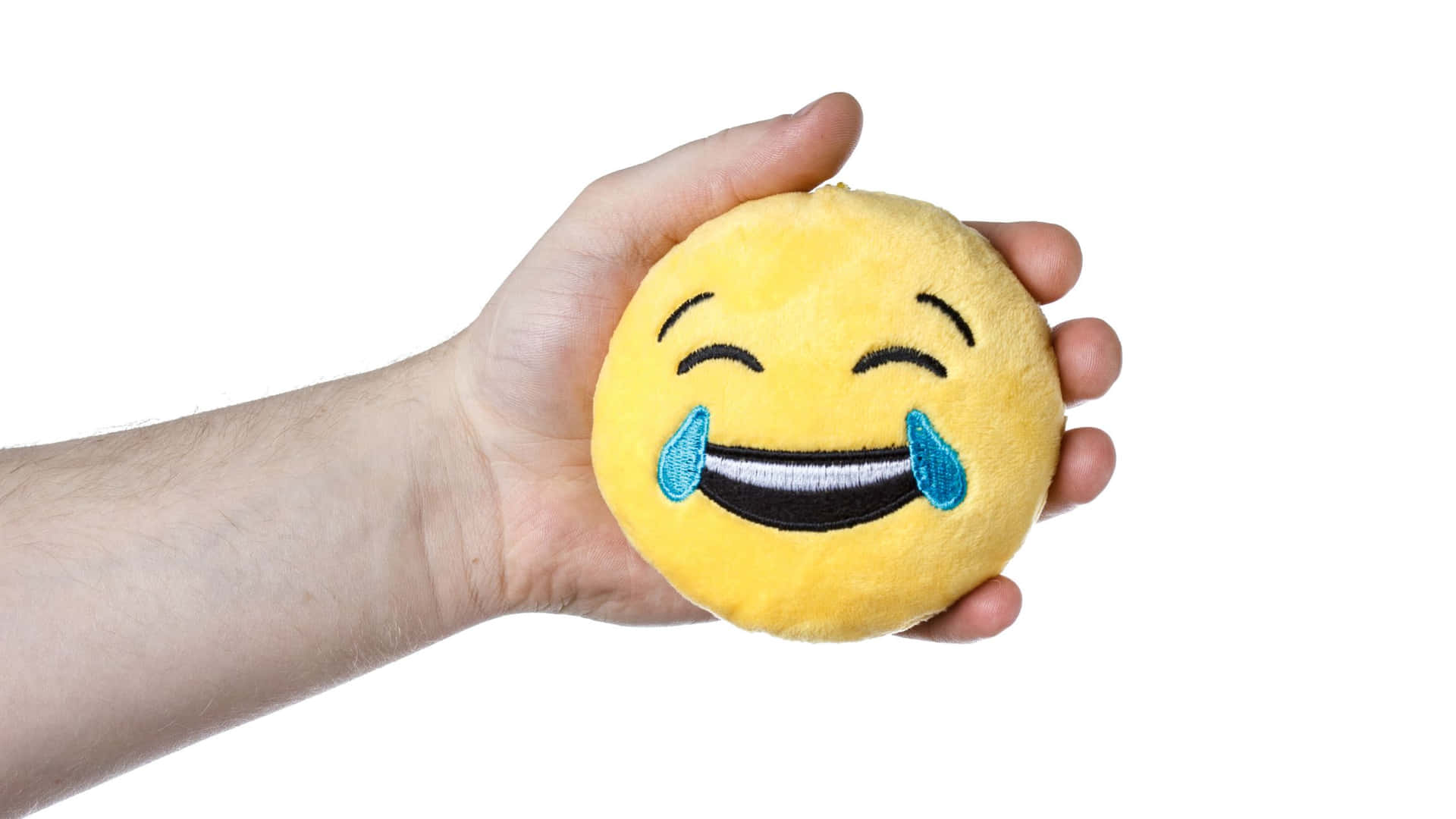Yellow Ball With Happy Smile Wallpaper