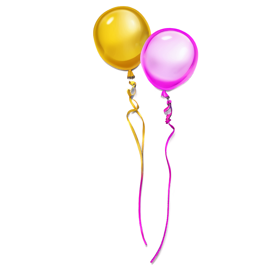 Yellow Balloon Background Png 40 PNG