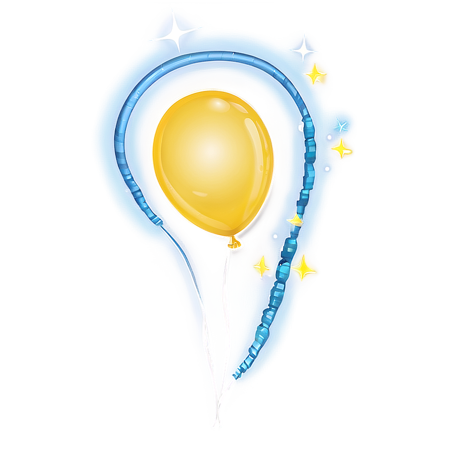 Yellow Balloon Bundle Png 06262024 PNG