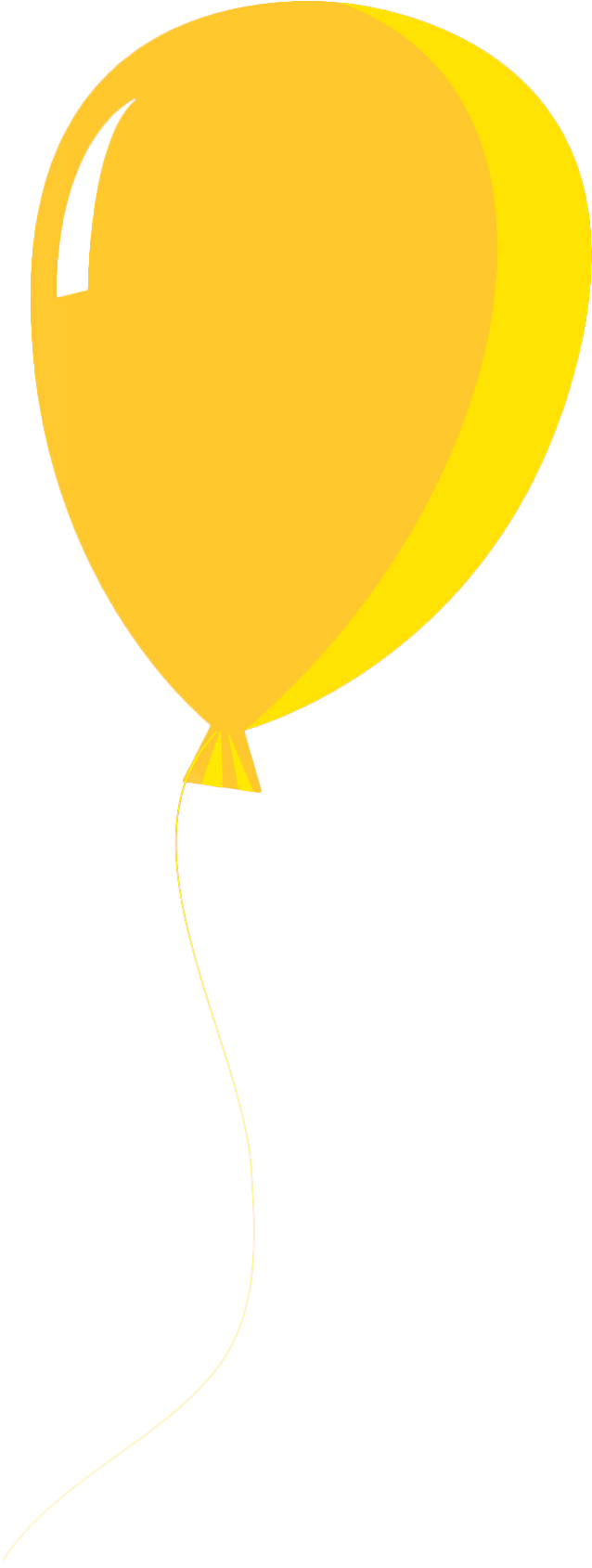Yellow Balloon Simplicity PNG
