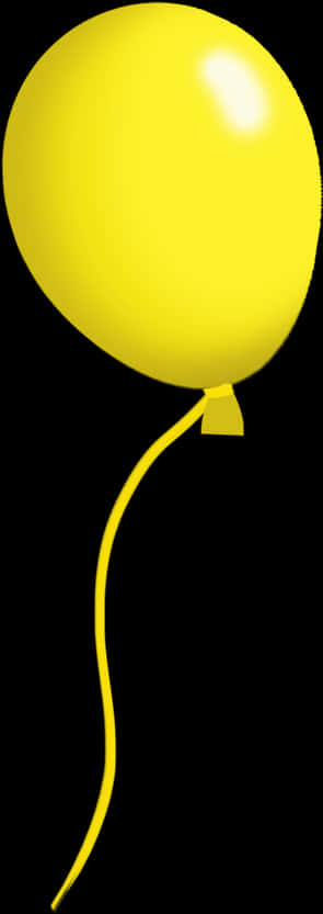 Yellow Balloon Transparent Background PNG