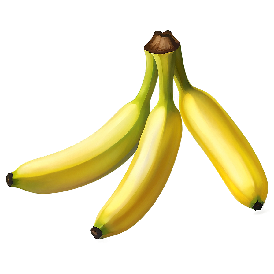 Yellow Banana Illustration Png Brr72 PNG