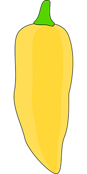 Yellow Bell Pepper Vector PNG