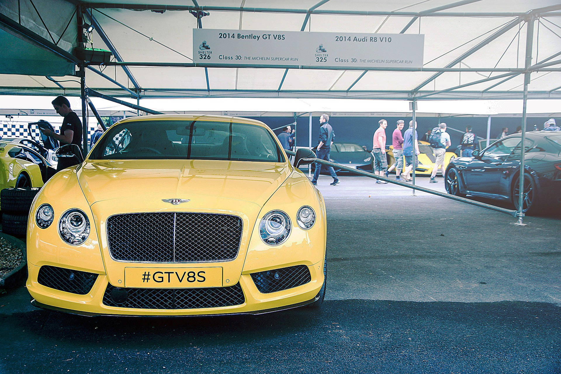 Yellow Bentley Cars Wallpaper