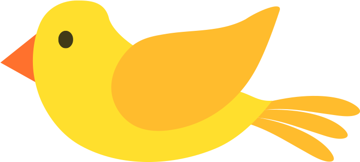 Download Yellow Bird Illustration | Wallpapers.com