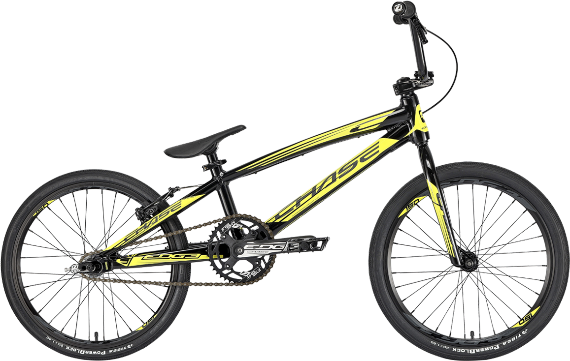 Yellow Black B M X Bike PNG