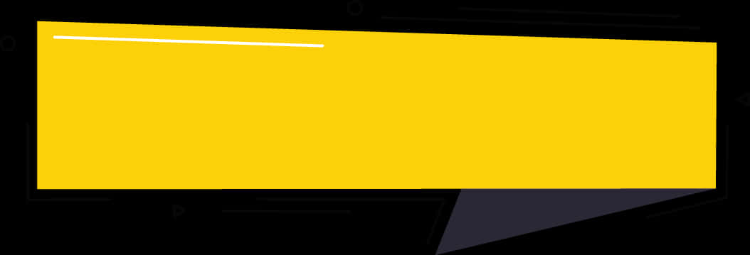 Yellow Black Banner Design PNG