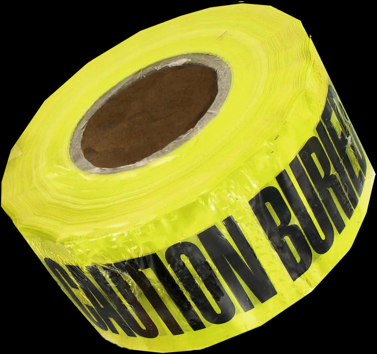 Yellow Black Caution Buried Tape PNG
