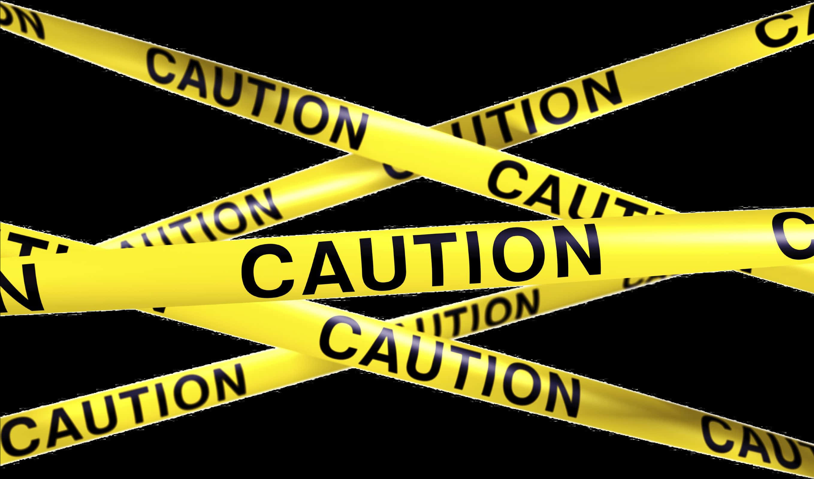 Yellow Black Caution Tape Background PNG