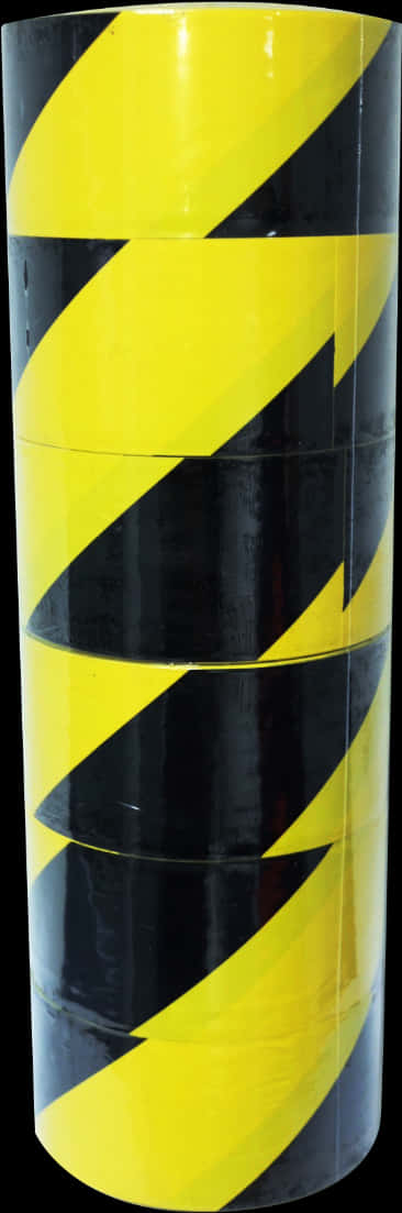 Yellow Black Caution Tape Roll PNG