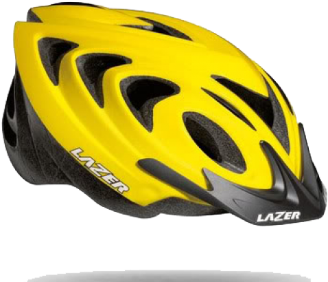 Yellow Black Lazer Bicycle Helmet PNG